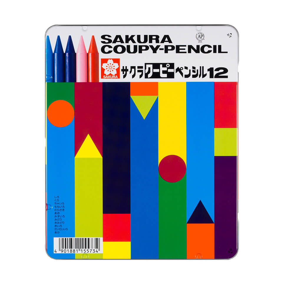 クーピーペンシル１２色（缶入り）｜クーピーペンシル｜クーピー 