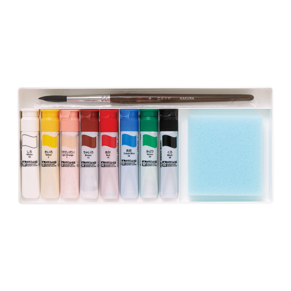 えのぐあそびセット幼児用｜マット水彩｜水彩絵の具｜絵画用品・学用品