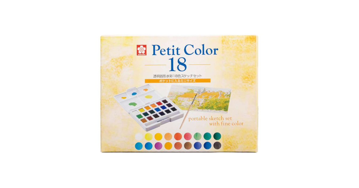 プチカラー 18色セット｜プチカラー｜水彩絵の具｜絵画用品・学用品