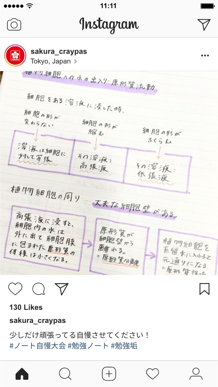 Instagram投稿例